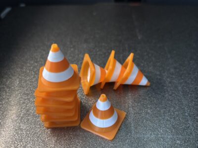 Pachołki drogowe 10szt do makiet 2cm