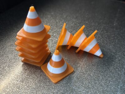 Pachołki drogowe 10szt do makiet 2cm